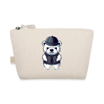 Cool Gangster Polar Bear - Organic Pouch - nature - Front