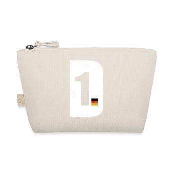 D zuerst - Deutschland zuerst - Flagge - Bio-Täschchen - Natur - Vorne