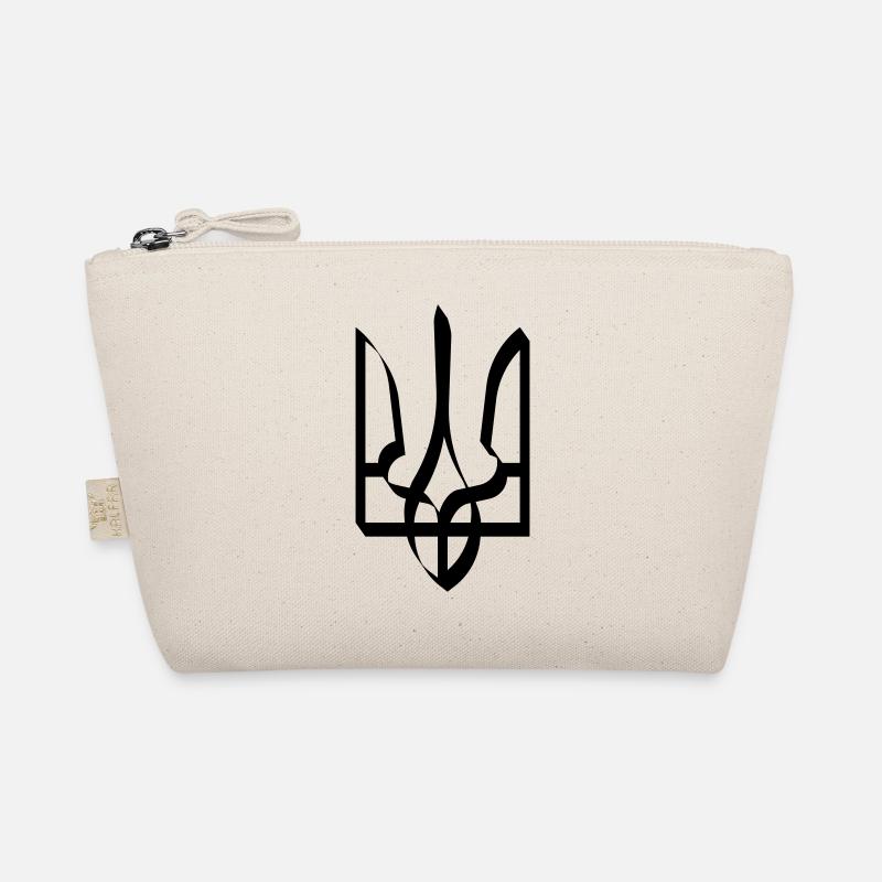 Ukraine Coat of Arms Shadow Cast Symbol Trident Organic Pouch