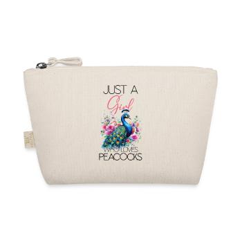 Peacock Flowers Peacock Feather Exotic Colorful Colorful - Organic Pouch - nature - Front