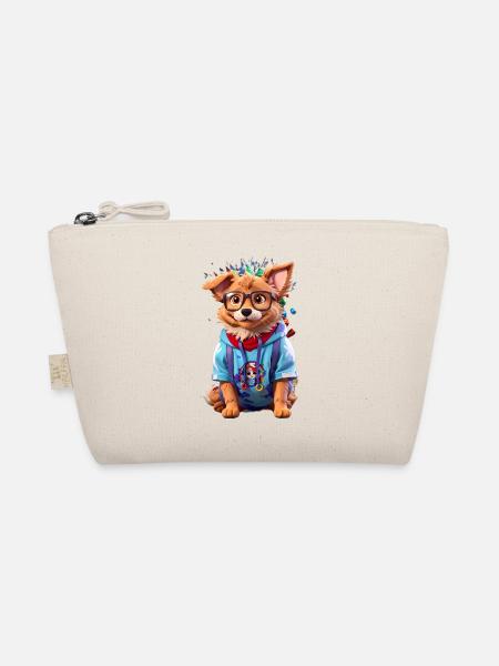 Cute dog - Organic Pouch - nature - Front