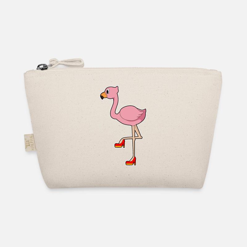 Flamingo Stöckelschuhe Bio-Täschchen