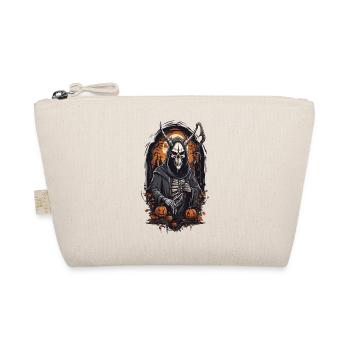 Demonic Grim Reaper Skull Halloween Design - Organic Pouch - nature - Front