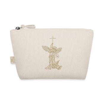 michael archangel saint christian angels saint snk - Organic Pouch - nature - Front