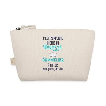 C'est compliqué d'être Bogosse et Sommelier - Trousse biologique - nature - Devant