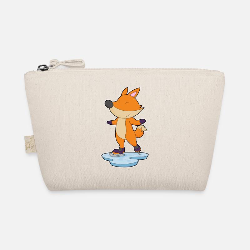 Fuchs Eislaufen Schlittschuhe Bio-Täschchen