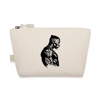 Tribal Boxer / Fighter Logo Tattoo Design - Bio-Täschchen - Natur - Vorne