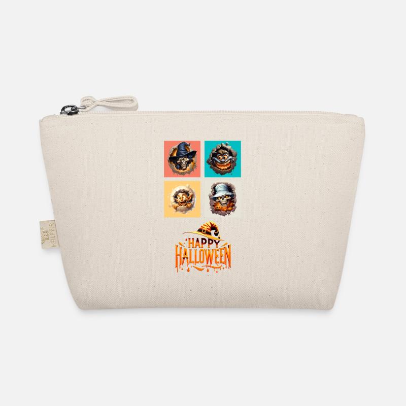 Break Free: Dynamisches Halloween-Quad auf Premium-T-Shirts - Bio-Täschchen - Natur