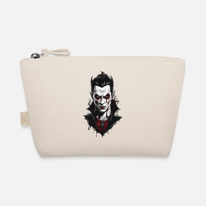 Modernes Vampir Gothic Retro Halloween Design Bio-Täschchen