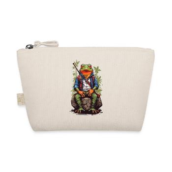 Retro Anime Frog Character Japan Art Style - Organic Pouch - nature - Front