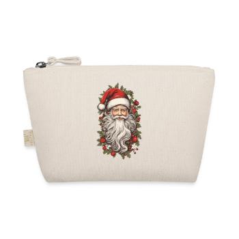 Nostalgischer Weihnachtszauber Weihnachtsmann - Bio-Täschchen - Natur - Vorne