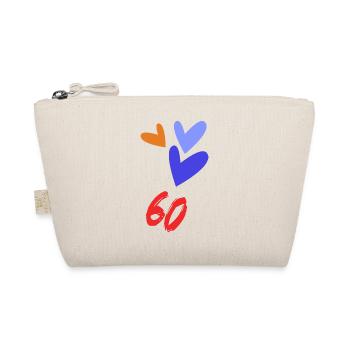 ANNIVERSARY. HAPPY BIRTHDAY. HAPPY BIRTHDAY. - Organic Pouch - nature - Front