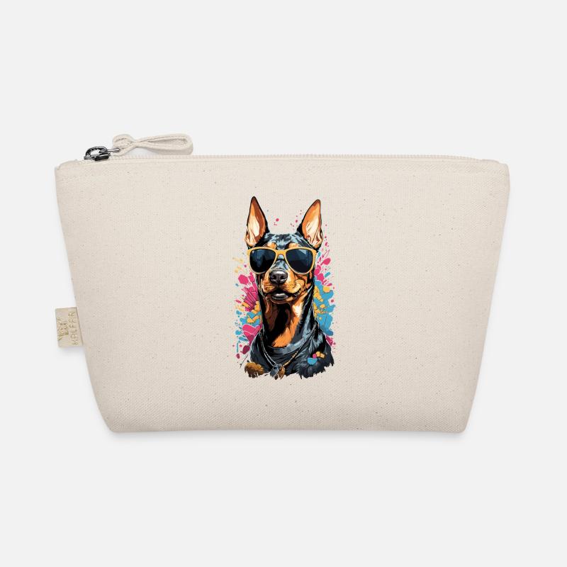 Cool Doberman dog design with style Organic Pouch