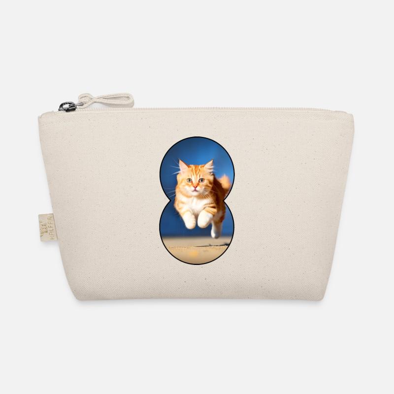 Running cat 6 - Organic Pouch - nature