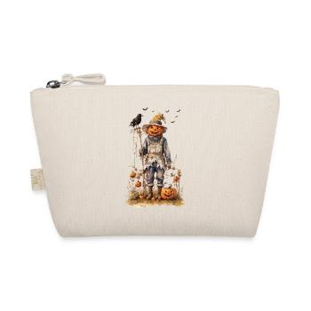 Autumnal Scarecrow Halloween Aesthetic - Organic Pouch - nature - Front