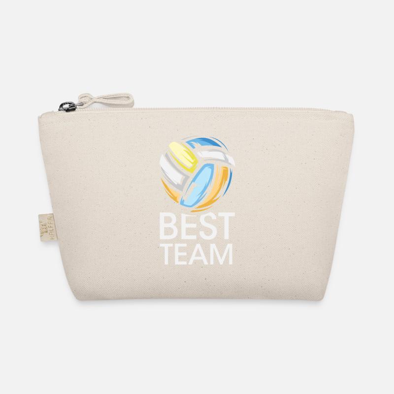 meilleure équipe de volley-ball plage couleurs vives graphique Trousse biologique