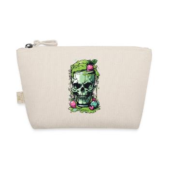 Giftiger Gothic Skull Becher Halloween Design - Bio-Täschchen - Natur - Vorne