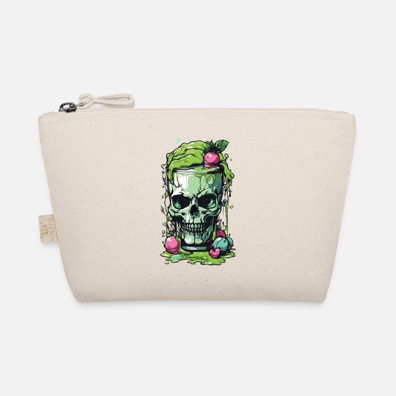 Giftiger Gothic Skull Becher Halloween Design Bio-Täschchen