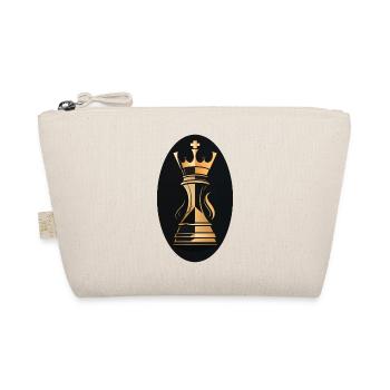 Schach Figur König - Bio-Täschchen - Natur - Vorne