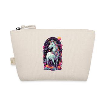 Pastel Unicorn Vaporwave Retro Style Magic Design - Organic Pouch - nature - Front
