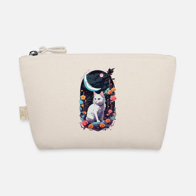 Mystical Night Cats Pastel Gothic Design Organic Pouch