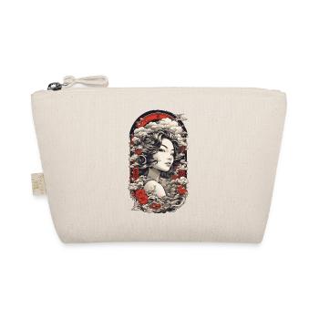 Vintage Ukiyo-e Asiatische Schönheit mit Kanji - Bio-Täschchen - Natur - Vorne