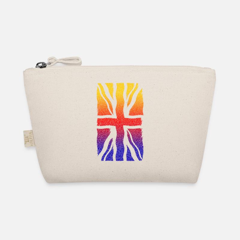 Union Jack Rainbow Distressed wave Organic Pouch