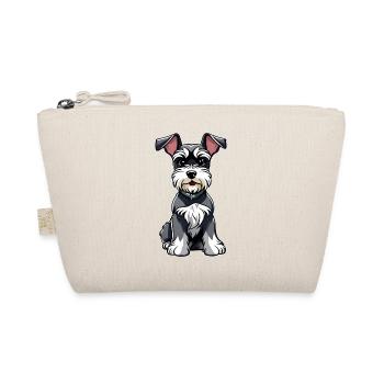 Cute little schnauzer dog - Organic Pouch - nature - Front
