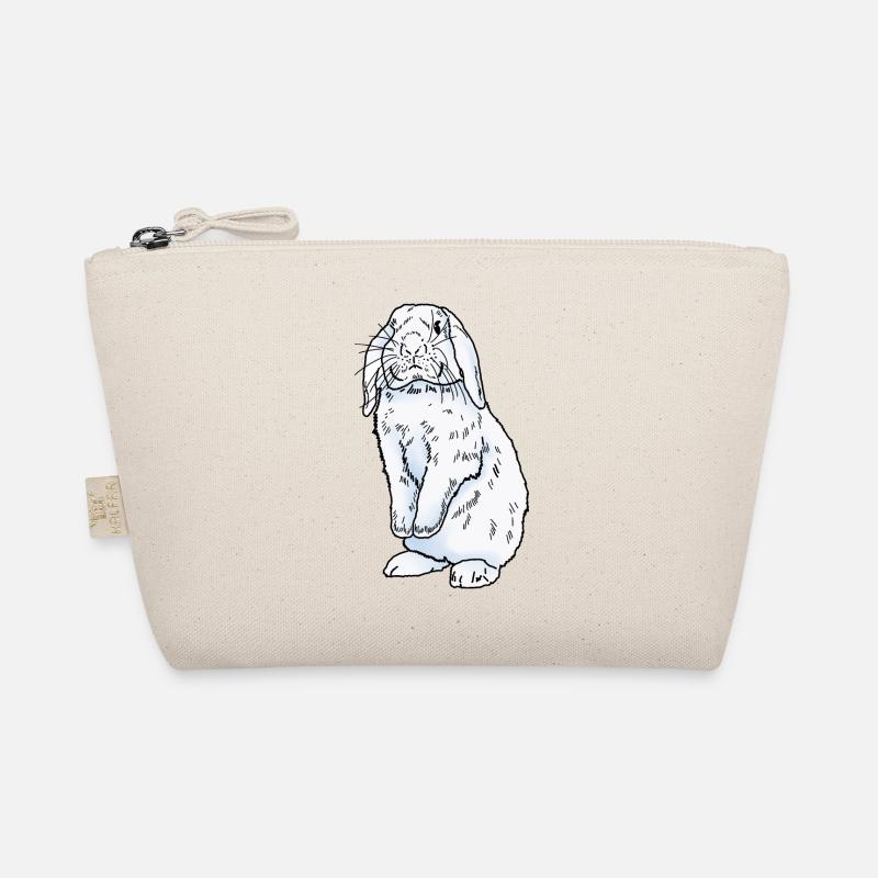 Rabbit white - Organic Pouch - nature