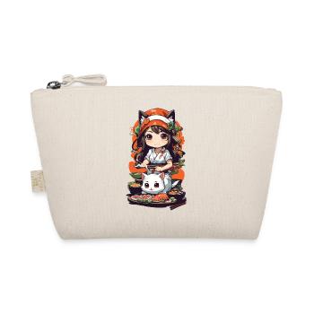 Kawaii Anime Sushi Kemomimi Master avec chat - Trousse biologique - nature - Devant