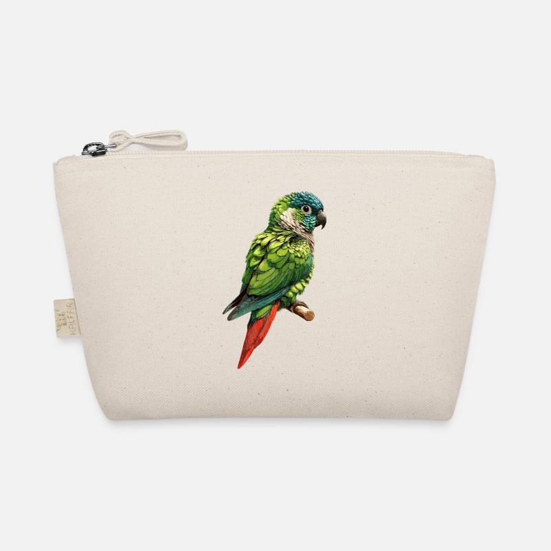 Green Cheek Conure Cute Conure Parrot Organic Pouch