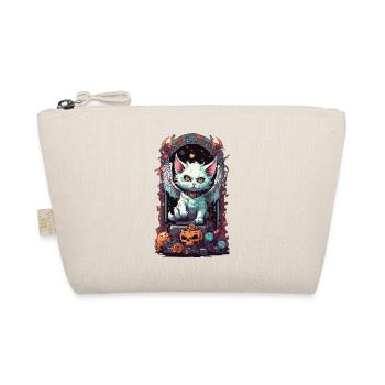 Occult Demons Cat Gothic Style - Organic Pouch - nature - Front