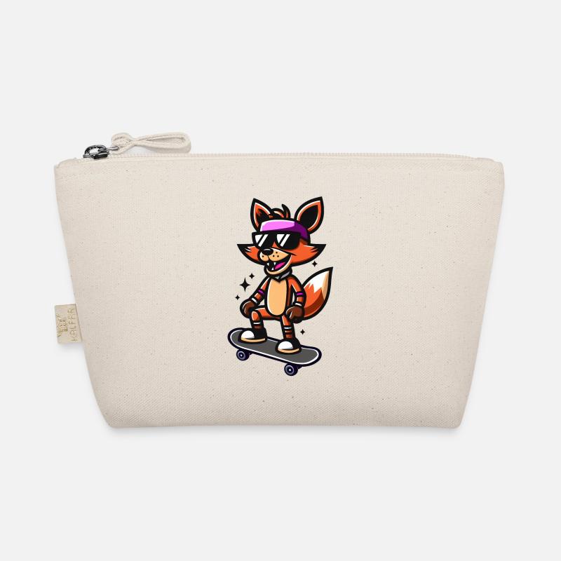 Skater Fox - Foxy Spielfigur - Bio-Täschchen - Natur