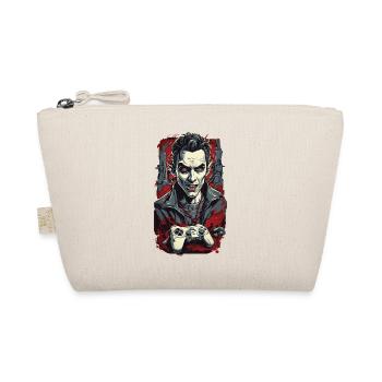Vampire Ghoul Gamer Design for Halloween - Organic Pouch - nature - Front