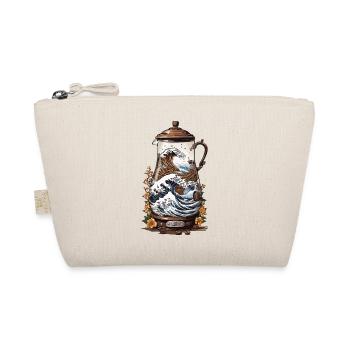 Coffee Lover Vintage Japan Style Coffee - Organic Pouch - nature - Front