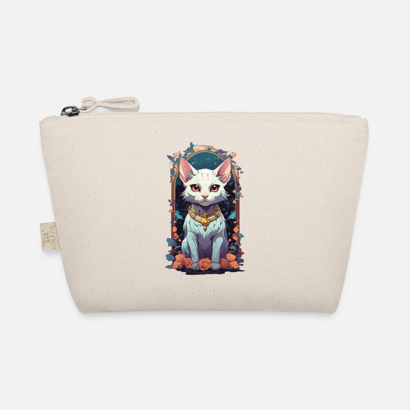 Cute Goth Cat Aesthetic Design Organic Pouch