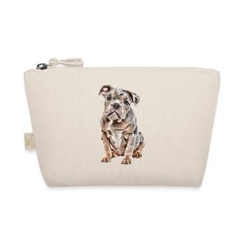 OLD ENGLISH BULLDOG Hund Hunde Bulldogge - Bio-Täschchen - Natur - Vorne