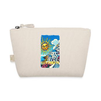 Santorini Greece vacation Akrotiri volcano - Organic Pouch - nature - Front