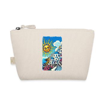 Santorini Greece vacation Akrotiri volcano - Organic Pouch - nature - Front