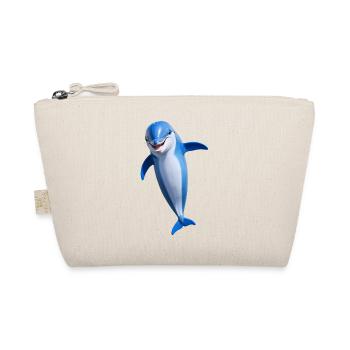 Fröhlicher Delphin - Bio-Täschchen - Natur - Vorne
