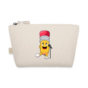 Pencil, Singer, Microphone, Music - Organic Pouch - nature - Front