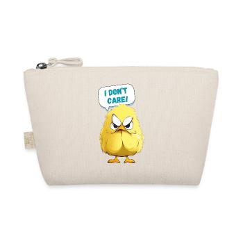 Grumpy Chicken - I don t care - Organic Pouch - nature - Front