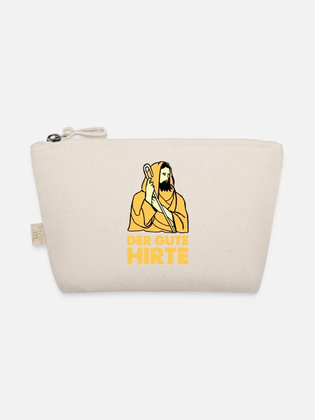 jesus hirte - Bio-Täschchen - Natur - Vorne