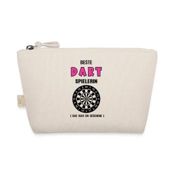Dart Spielerin Beste Darterin Geburtstag Darts - Bio-Täschchen - Natur - Vorne