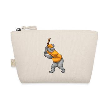 Koala Baseball Baseballschläger - Bio-Täschchen - Natur - Vorne