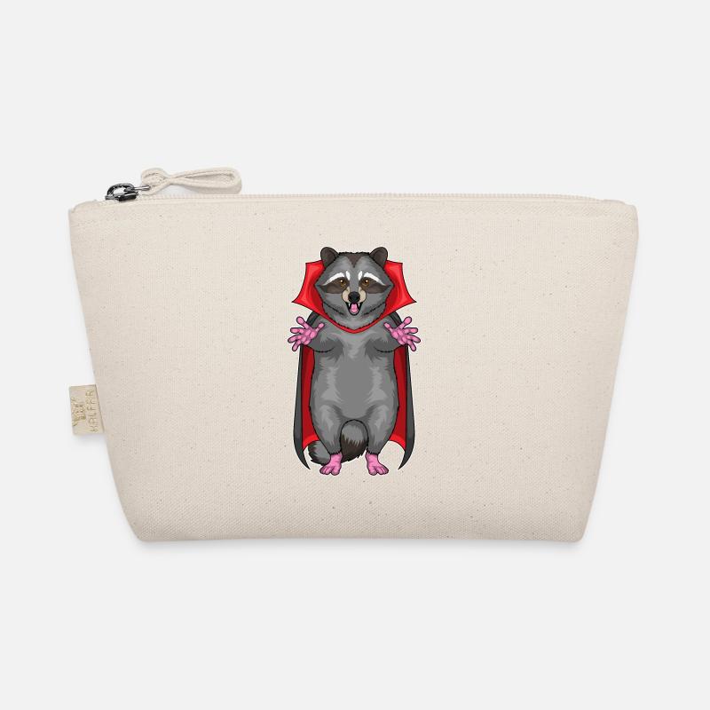 Waschbär Halloween Vampir Bio-Täschchen