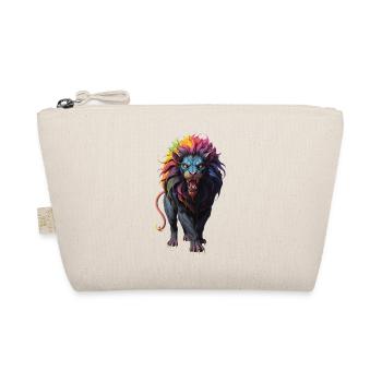 Multicolored Lion - Organic Pouch - nature - Front