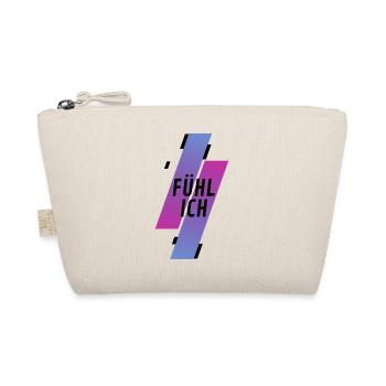 Saying, I feel. Cool pink design - Organic Pouch - nature - Front