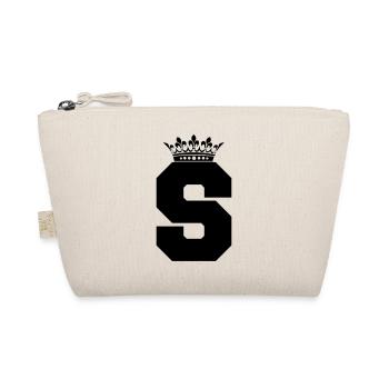 letter S crown - Organic Pouch - nature - Front
