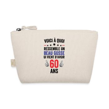 This Is What A Handsome 60 Year Old Gift Looks Like - Organic Pouch - nature - Front